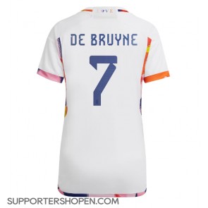 Belgien Kevin De Bruyne #7 Borta Matchtröja Dam VM 2022 Kortärmad